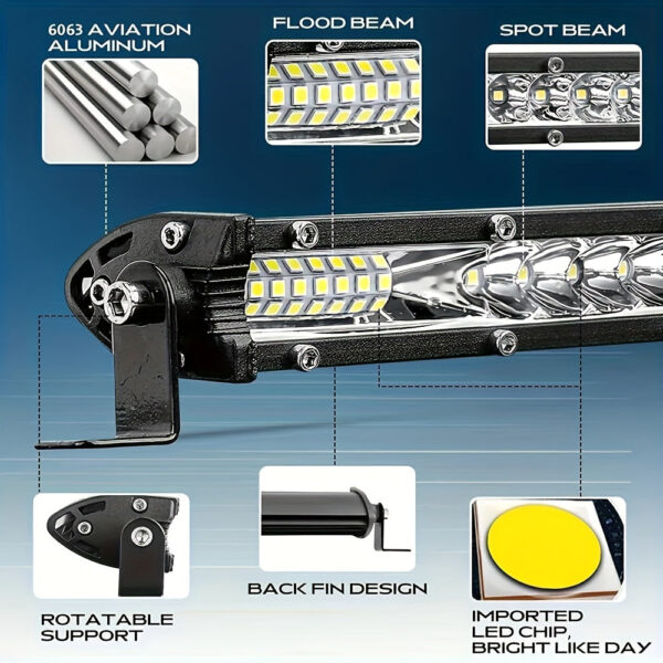 11/21 Inch LED Light Bar Single Row 12V/24V - Image 5
