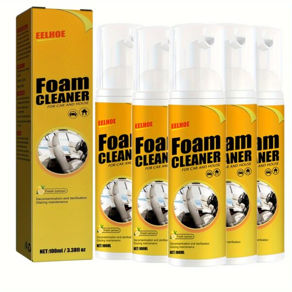 EELHOE Interior Foam Cleaner for Car Leather & Plastic Surfaces No-Rinse - Image 5