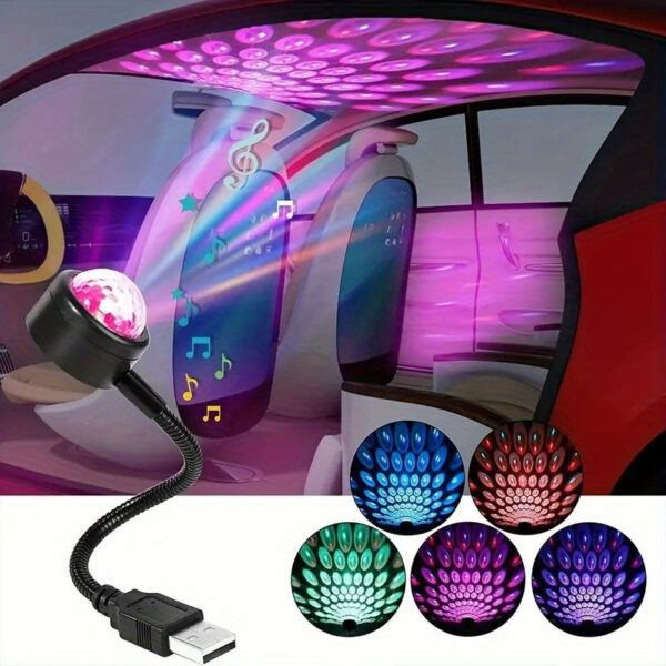 Car LED Atmosphere Light with Sound Control