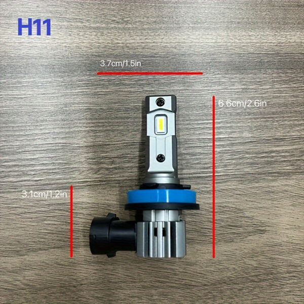 H11 H8 H9 H16 LED Fog Light Bulbs 16000LM White 2-Pack - Image 4