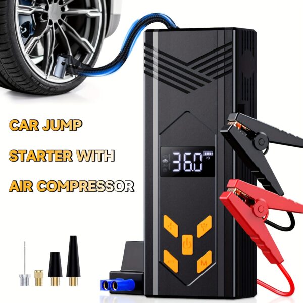 Portable Car Jump Starter 3000A with Air Compressor 150PSI - Image 8