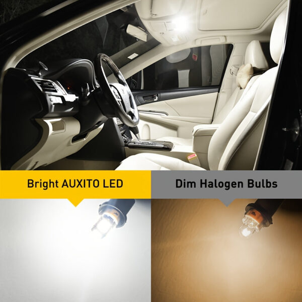 AUXITO 194 LED Interior Light Bulbs 10-Pack White 6500K - Image 3
