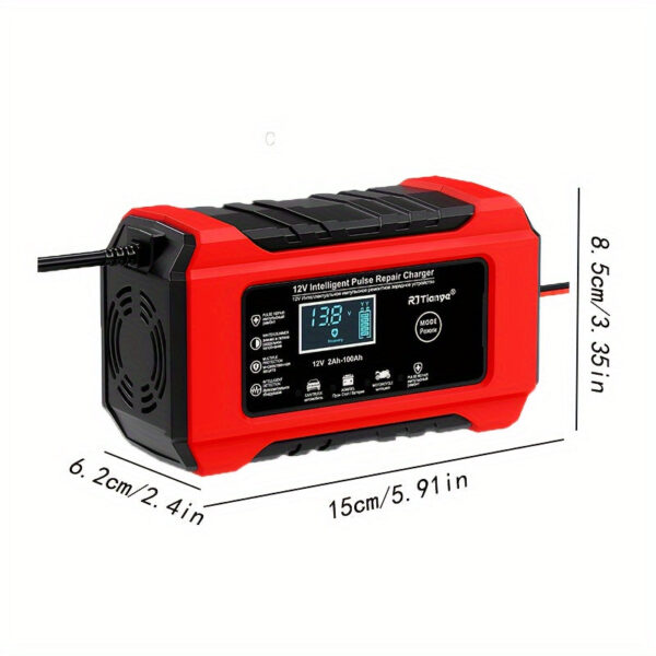 12V Smart Car Battery Charger and Maintainer 2-100Ah - Image 2