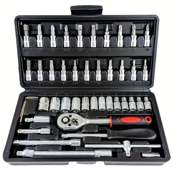 Car Repair Tool Set with Ratchet Torque Wrench - Image 5