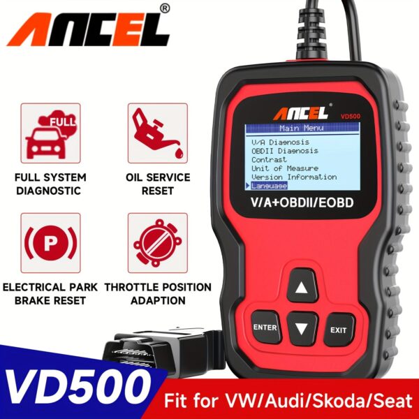 ANCEL OBD2 Scanner for VW Audi Skoda Seat Diagnostic Tool - Image 7