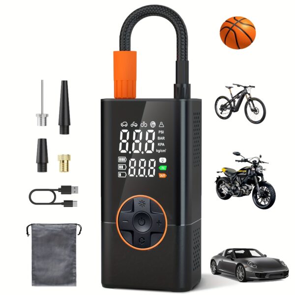 150PSI Portable Cordless Tire Inflator with Digital Gauge - Image 8