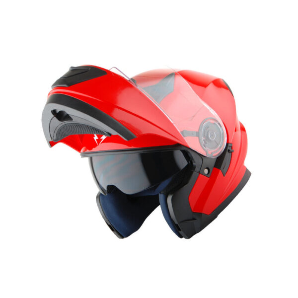 Motorcycle Full Face Modular Helmet Dual Visor LED Modular901 - Image 5