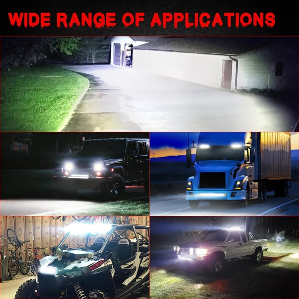 LED Work Light Bar 14-inch 180W 6500K White Off-road - Image 3