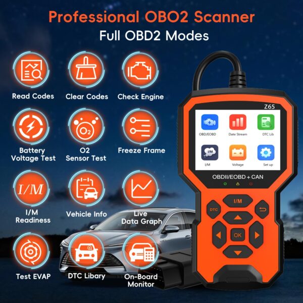 Professional OBD2 Car Diagnostic Scanner - Enhanced Code Reader & Reset Tool - Image 4