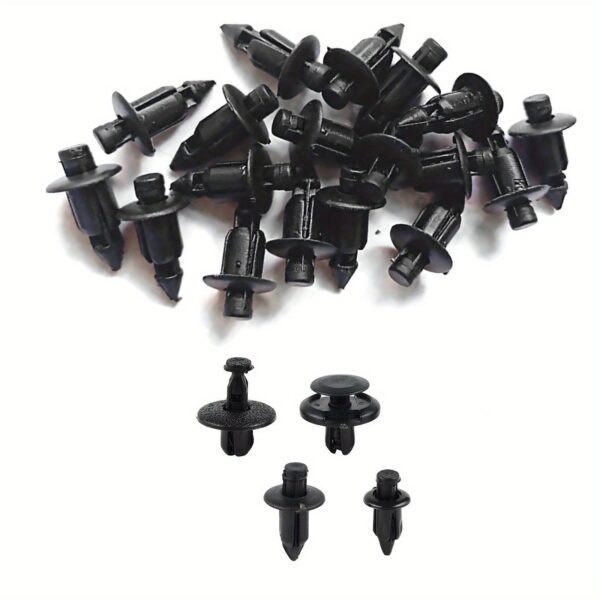 80pc Nylon Plastic Rivet Fastener Set M6-M8 for Auto Body Repair - Image 2