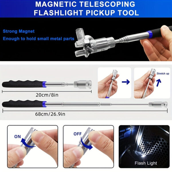 13-Piece Mechanic Hook and Pick Tool Set with Auto Clip Pliers - Image 3