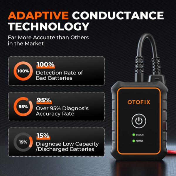 Otofix BT1-Lite Battery Tester 6V 12V 2000 CCA Analyzer