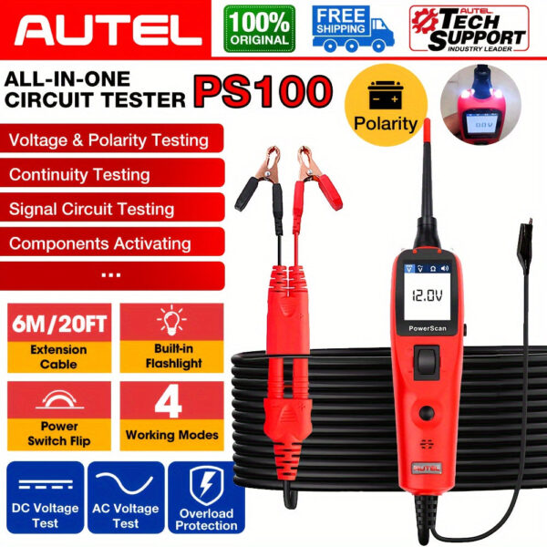 Autel PS100 Automotive Circuit Tester 12V/24V - Image 7