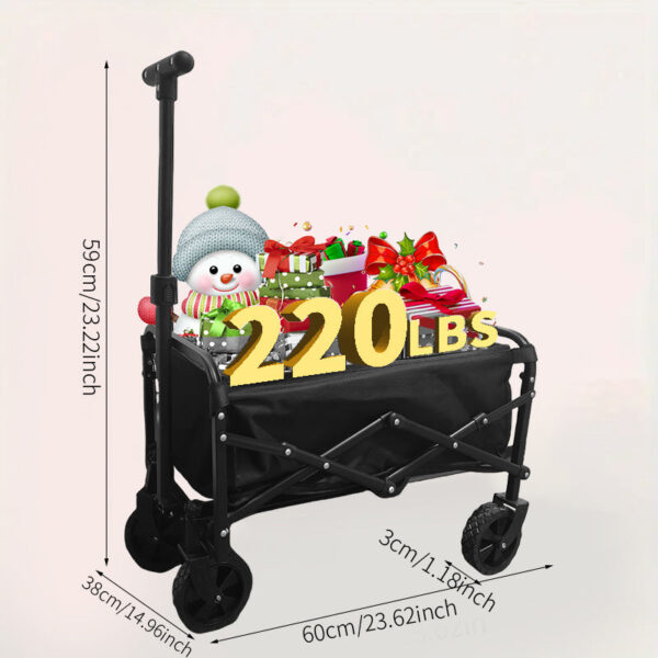 Heavy Duty Folding Hand Truck Dolly with Storage Bags - Image 8