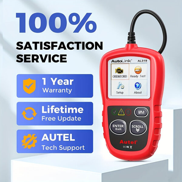 Autel AL319 OBD2 Scanner Code Reader for Vehicles After 1996 - Image 6