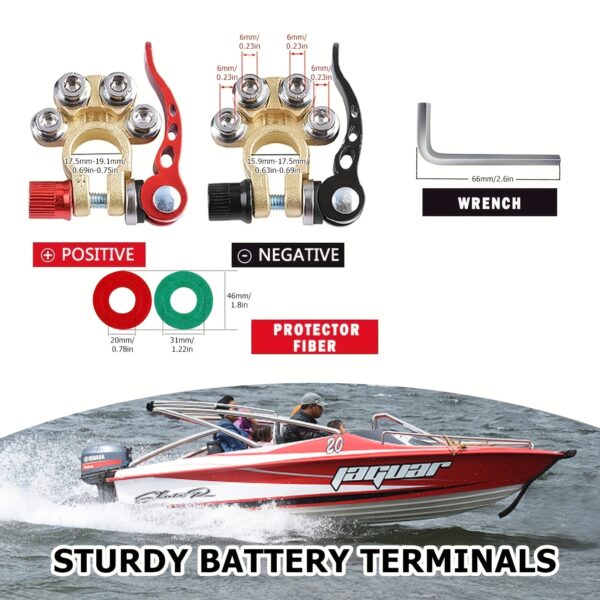 Battery Quick Disconnect Terminal Clips - 4 Pack - Image 6