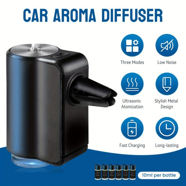 Car Air Diffuser Aromatherapy Essential Oil Humidifier - Image 2
