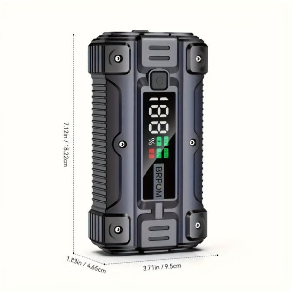 Car Jump Starter 6000A Peak 12V Battery Booster with Smart Cables - Image 2