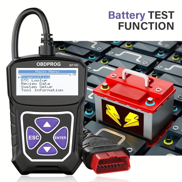 OBDPROG MT100 OBD2 Scanner Code Reader Engine Analyzer - Image 5