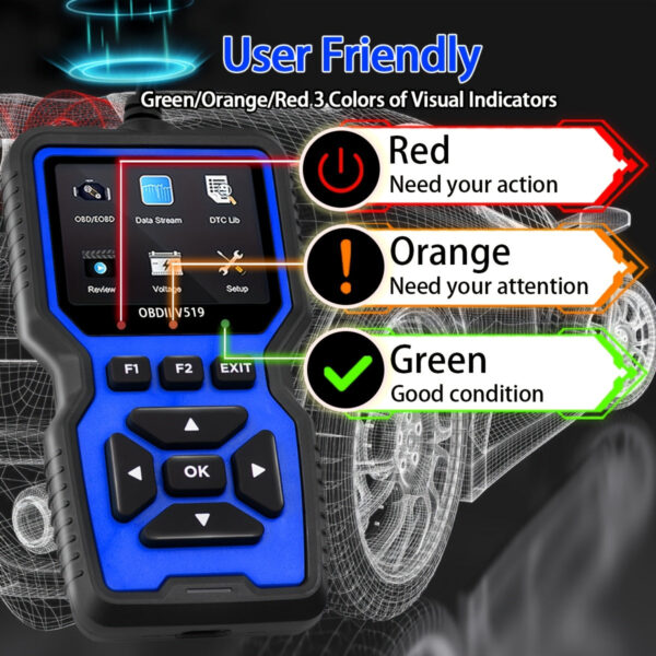 OBD2 Diagnostic Scanner & Engine Code Reader Tool - Image 4