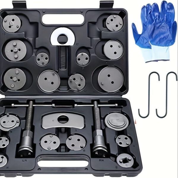 26pc Brake Caliper Wind Back Tool Kit with Compression Tools and Adapters
