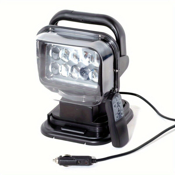 LED Search Light 7 Inch 50W Remote Control 360 Rotating Work Light