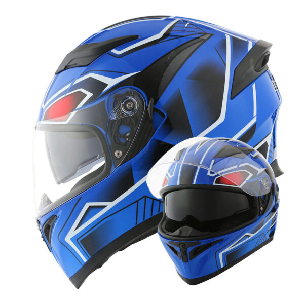 Motorcycle Full Face Helmet Dual Visor HJK316 - Image 37