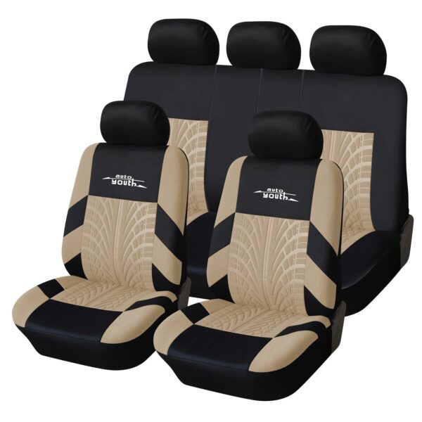 Universal Car Seat Cover Set - Full Set with Split Rear Bench - Image 4