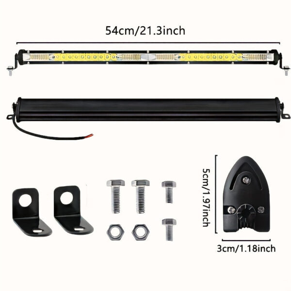 LED Work Light Bar 220W Single Row 4.3/11.3/21.3 inch - Image 4