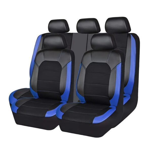 Quilted Faux Leather Car Seat Covers with Diamond Stitching - Image 11