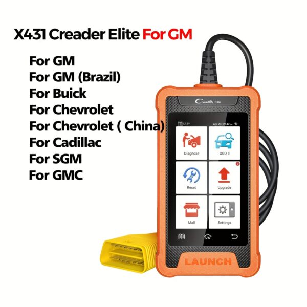 LAUNCH X431 Creader Elite Professional Auto Diagnostic Scanner with Reset Service & ECU Coding - Image 9