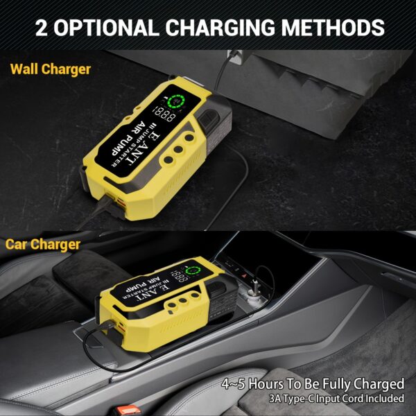 Portable Car Jump Starter 4000A with Air Compressor - Image 4