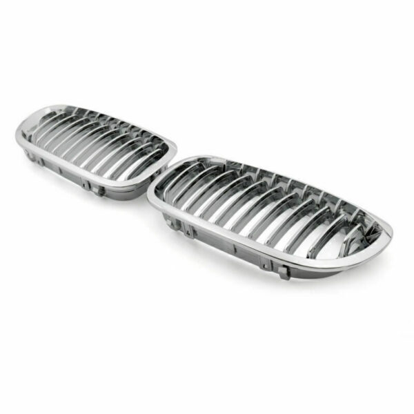 Front Grille Chrome Mesh for BMW E46 3 Series 2003-2005 - Image 2