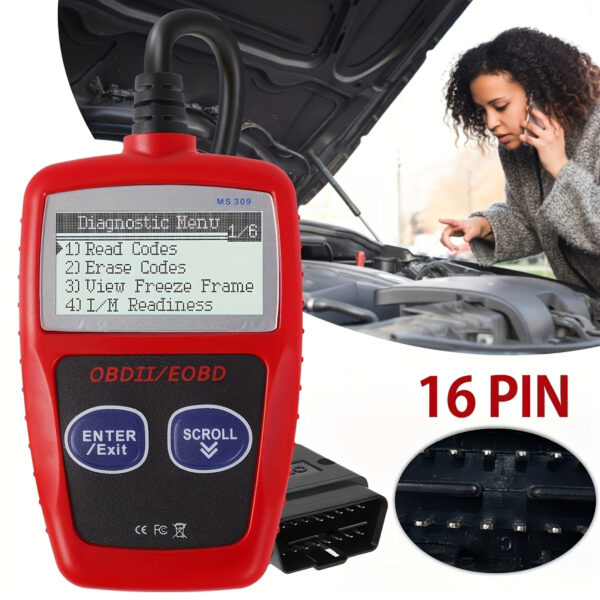 MS309 OBD2 Car Diagnostic Scanner with LCD Display - Image 6