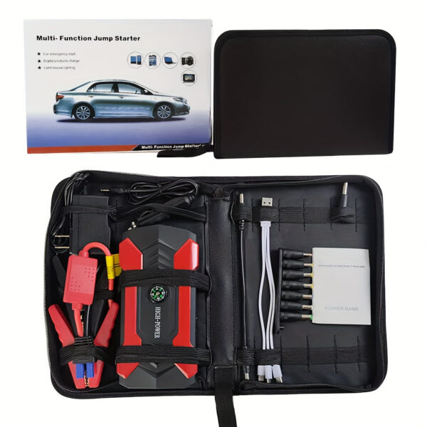 Portable Car Jump Starter 99800mAh with Emergency Power Bank and LED Flashlight - Image 4