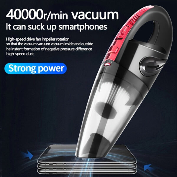 High Power Car Vacuum Cleaner - Wet/Dry with Multi-Use Attachments - Image 3