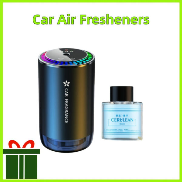 Smart Car Air Freshener with LED Projector Light and Music Sync - Image 6