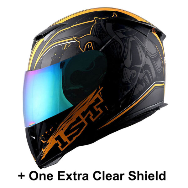 Motorcycle Full Face Helmet with Extra Shield - Image 30