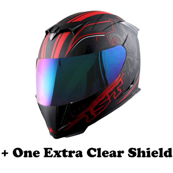 Motorcycle Full Face Helmet with Extra Shield - Image 10