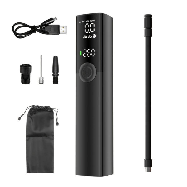 Portable Car Tire Inflator Electric Air Pump with LED Light