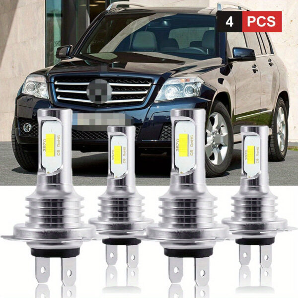 Mercedes Benz GL350 GLK350 H7 LED Headlight Bulb Kit 6500K 2010-2012 - Image 7