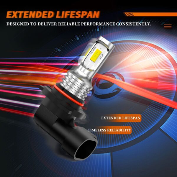 Toyota Camry LED Headlight and Fog Light Bulb Set 2007-2014 9005/H11 4000LM - Image 3