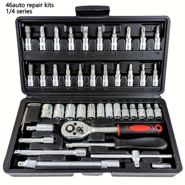 315pc Auto Mechanic Tool Kit with Ratchet Torque Wrench Set - Image 7