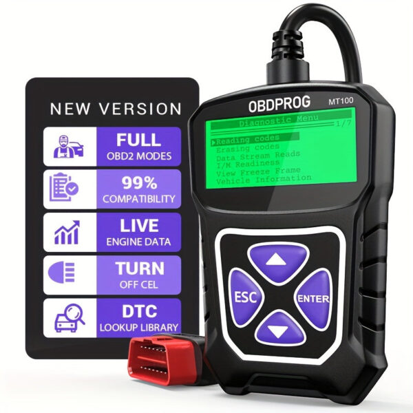 OBDPROG MT100 OBD2 Scanner Code Reader Engine Analyzer