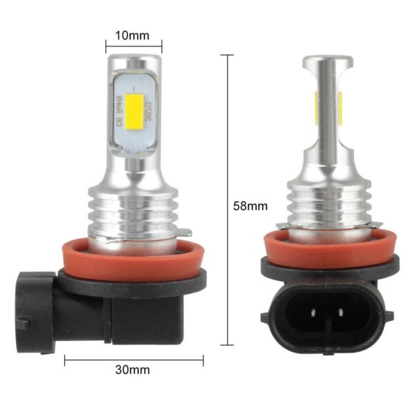 LED Headlight Fog Light Bulbs H8/H11 4000LM White - Image 4