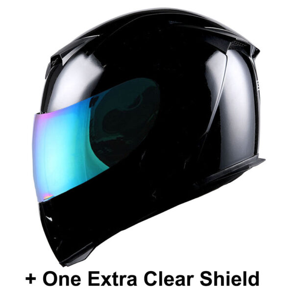 Motorcycle Full Face Helmet with Extra Shield - Image 11