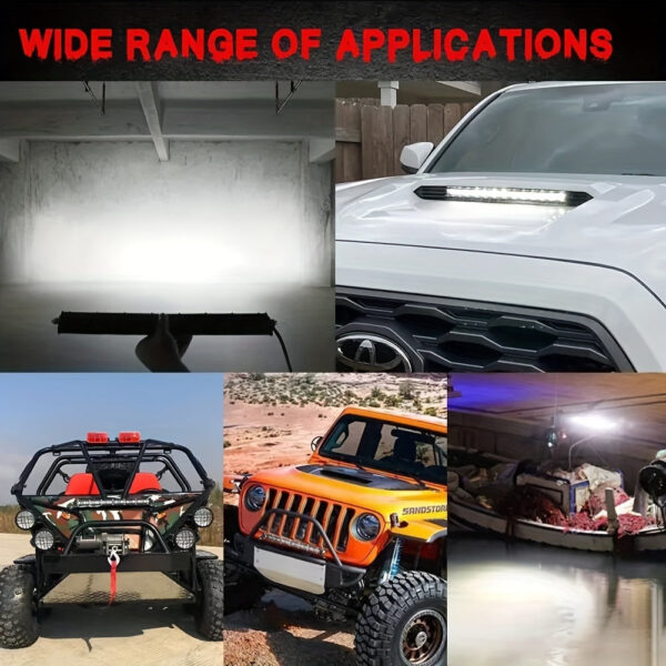 LED Light Bar Strip 20 Inch 180W 6500K White for Off-road Vehicle - Image 5