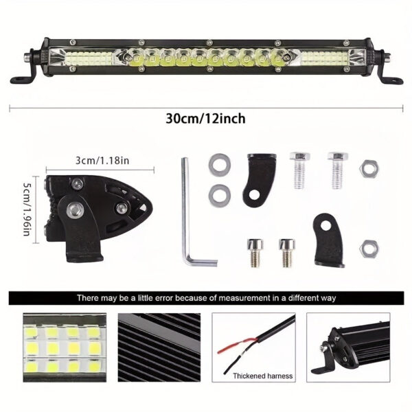 11/21 Inch LED Light Bar Single Row 12V/24V - Image 7