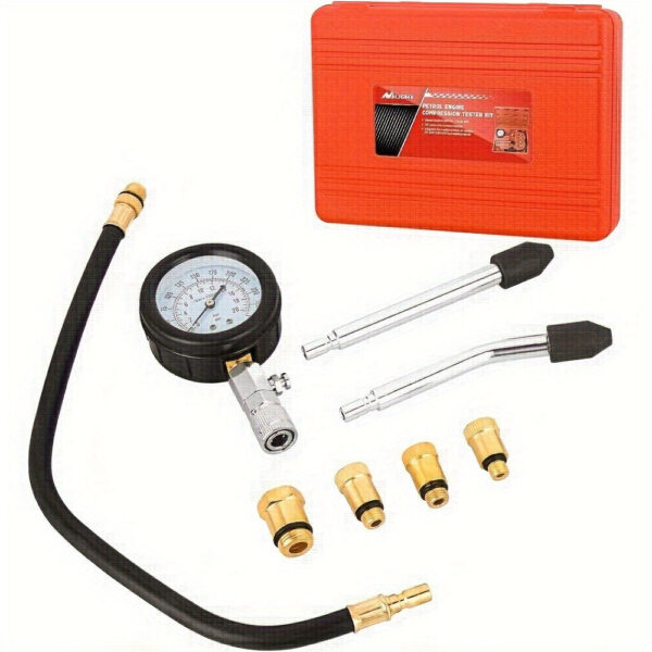 8-Piece Engine Compression Tester Kit 0-300 PSI Nilight - Image 7