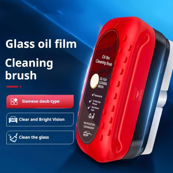 Car Glass Cleaner Brush with Oil Film Remover - 4.06oz